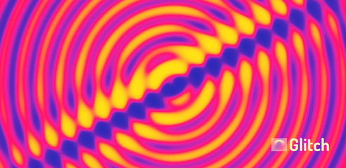 3D wavy background with ripple effect. Abstract vector illustration. Design template. Modern pattern.