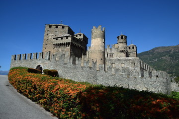Fototapeta na wymiar Valle d'Aosta - Castello di Fénis
