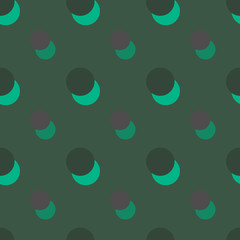 Seamless background pattern with various colored circles.