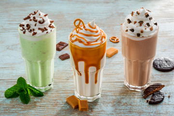 Milkshakes as a nice variants for summer time