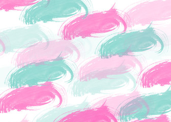 Blue and pink watercolor paint brush background texture