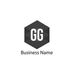 Initial Letter GG Logo Template Design