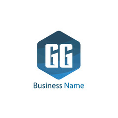 Initial Letter GG Logo Template Design