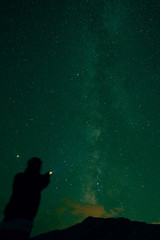 Fototapeta na wymiar Lighting up the Milky Way