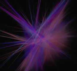 Purple blue lines background.Fantasy fractal texture. Digital art. 3D rendering. Computer generated image.