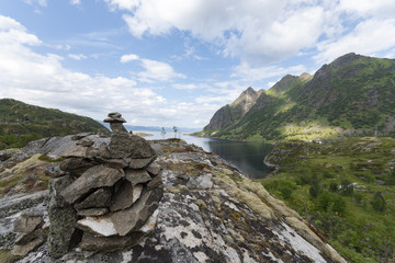 Fototapeta na wymiar Landschaft auf den Lofoten 