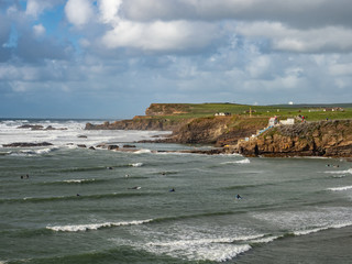 Surfers in surf