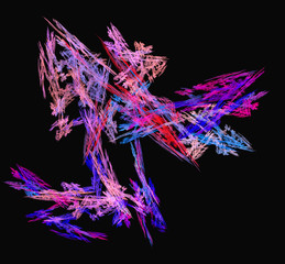 Fototapeta na wymiar Purple blue pink pattern.Fantasy fractal texture. Digital art. 3D rendering. Computer generated image.