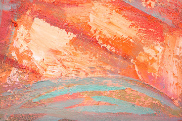 Artists oil paints multicolored closeup abstract background