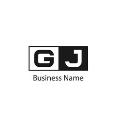 Obraz premium Initial Letter GJ Logo Template Design