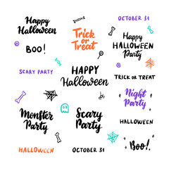 Happy Halloween Lettering