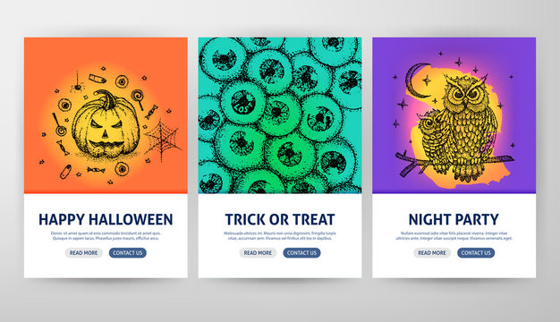 Halloween Web Flyer Concepts
