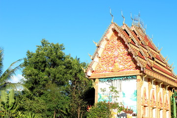 Vang Vieng, Laos - January 1, 2016 : Wat Pra Si Temple