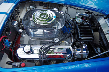 American classic car hot rod engine
