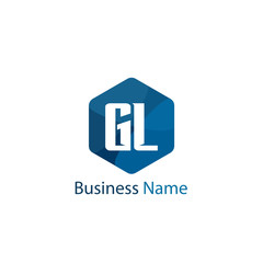 Initial Letter GL Logo Template Design