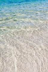 Fototapeta na wymiar Background of turquoise Caribbean Sea.