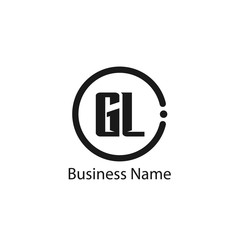 Initial Letter GL Logo Template Design
