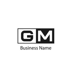 Obraz premium Initial Letter GM Logo Template Design