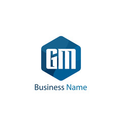 Initial Letter GM Logo Template Design