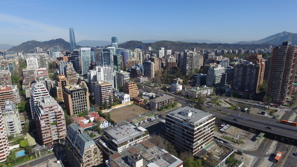 Fototapeta premium Aerial view of a city