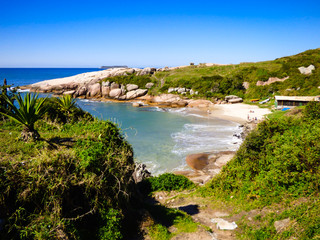 A view of Gravata beach in Florianopolis, Brazil