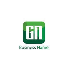 Initial Letter GN Logo Template Design