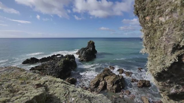 Bunmahon Beach - Ireland - Time Lapse in a windy day