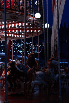 carousel at night