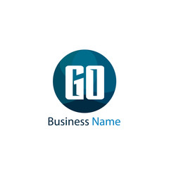 Initial Letter GO Logo Template Design
