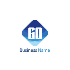 Initial Letter GO Logo Template Design