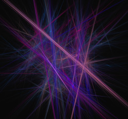 Purple blue lines background.Fantasy fractal texture. Digital art. 3D rendering. Computer generated image.