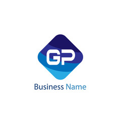 Initial Letter GP Logo Template Design