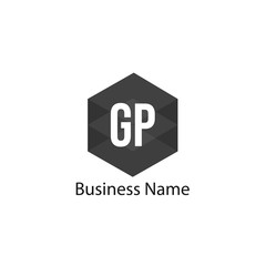 Initial Letter GP Logo Template Design