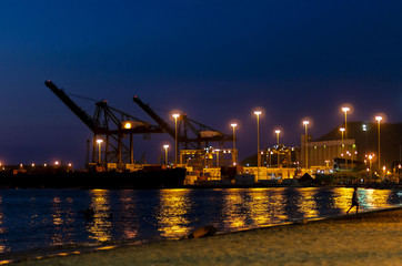 Fototapeta premium cargo freight ship