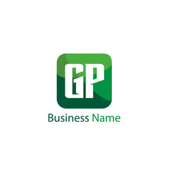 Fototapeta premium Initial Letter GP Logo Template Design