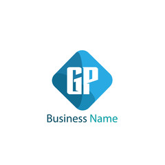 Initial Letter GP Logo Template Design