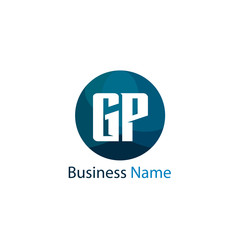 Initial Letter GP Logo Template Design