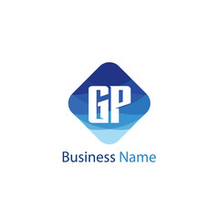 Fototapeta premium Initial Letter GP Logo Template Design