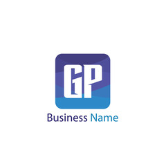 Initial Letter GP Logo Template Design