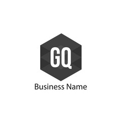 Initial Letter GQ Logo Template Design