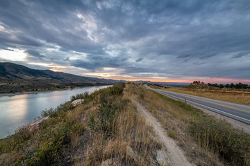 Horsetooth Reservoir at Sunset