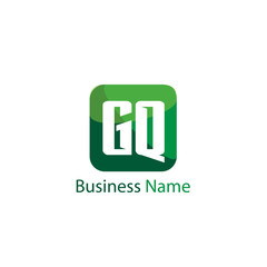 Initial Letter GQ Logo Template Design