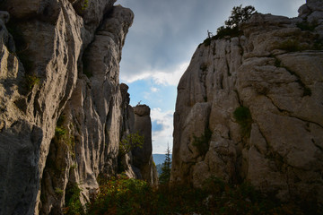Bijele stijene (White Rocks) is a nature reserve in Croatia famous for its amazing topography. Karst rock formations similar to the stone forest (e.g. Shilin, China) with hundreds of rock pillars.