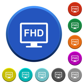 Full HD display beveled buttons