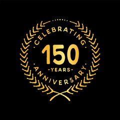 150 years design template. 85th vector and illustration. 

