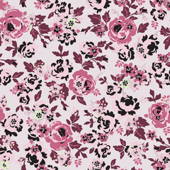 beautiful floral bouquet.  watercolor floral pattern - 223904994