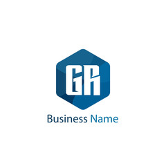 Initial Letter GR Logo Template Design
