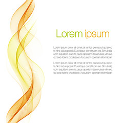 Abstract color wavy background