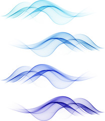Abstract color wavy background
