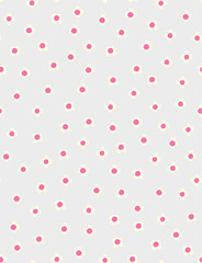 Fototapeta na wymiar seamless pattern floral with dots